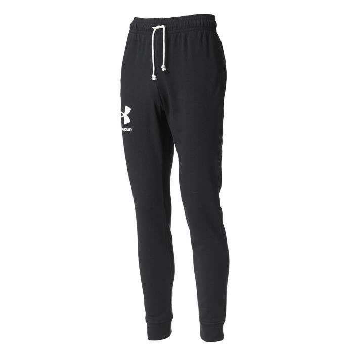Pantalon de jogging Under Armour Rival Terry - noir/blanc - 3XL