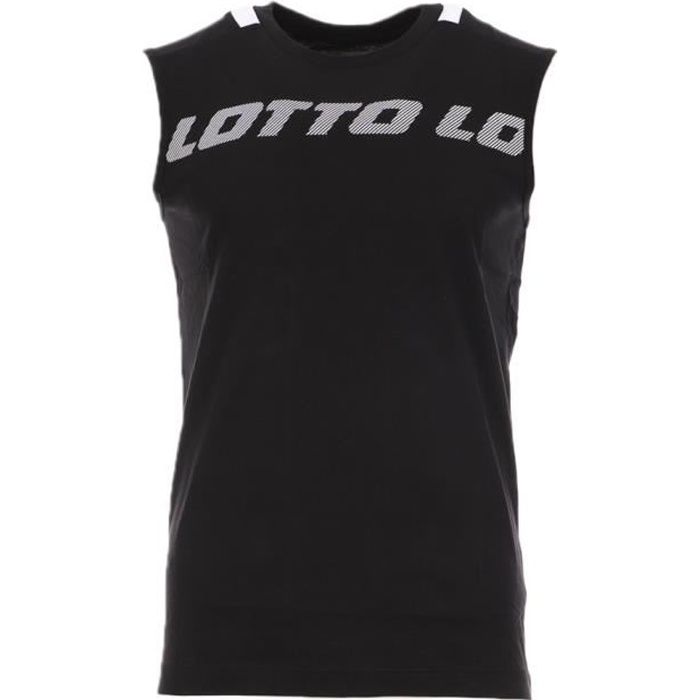 Débardeur Noir Homme Lotto Logo