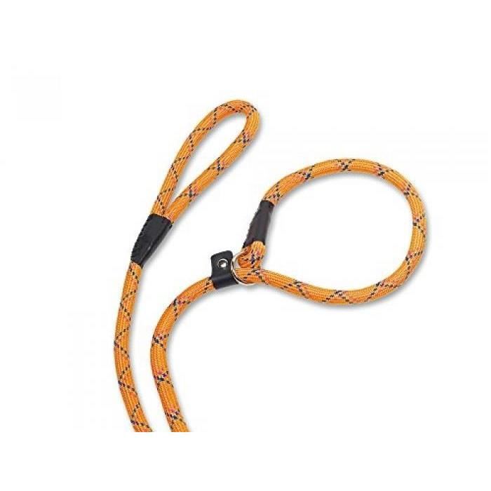 NOBBY FUN LAISSE ROND EN NYLON POUR CHIEN ORANGE 13 MM 170 CM