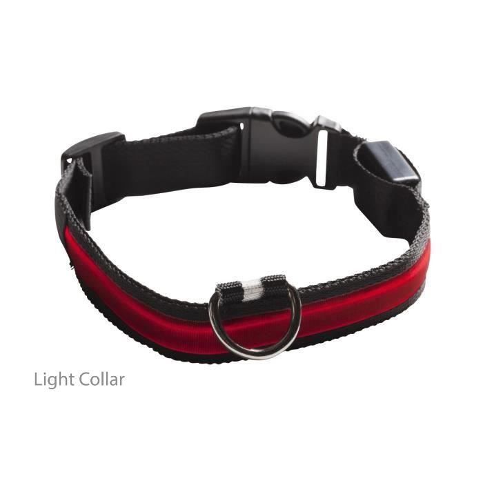 Collier lumineux EYENIMAL LIGHT COLLAR rouge XL
