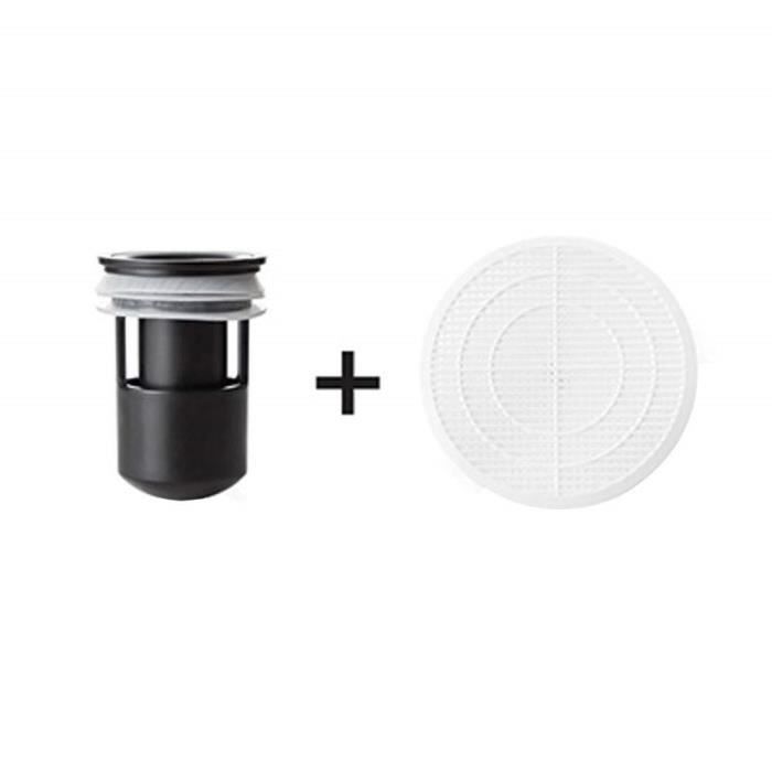 B-Siphon de Sol ® Anti-Odeur - Robinet Noir Pour Lavabo Pour Douche de Plancher ， Bouchon de Vidange de Salle de Bain Convient