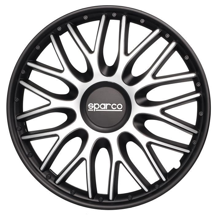 4 ENJOLIVEURS 13'' ROMA ARGENT-NOIR