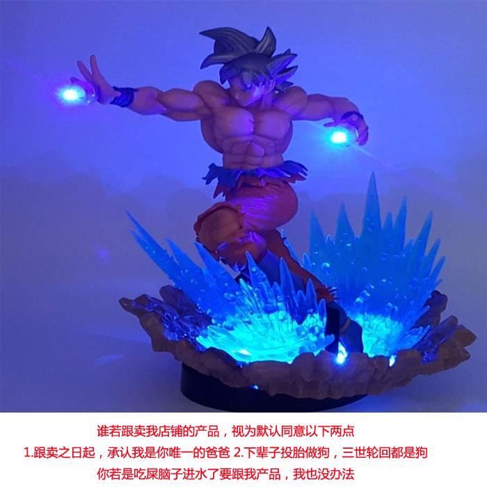 Dragon Ball Son Goku Ultra Instinct Led Veilleuse Lampe De Bureau Dragon Ball Z Goku Clé De L'égoïsme Led Lamparas Veilleuse