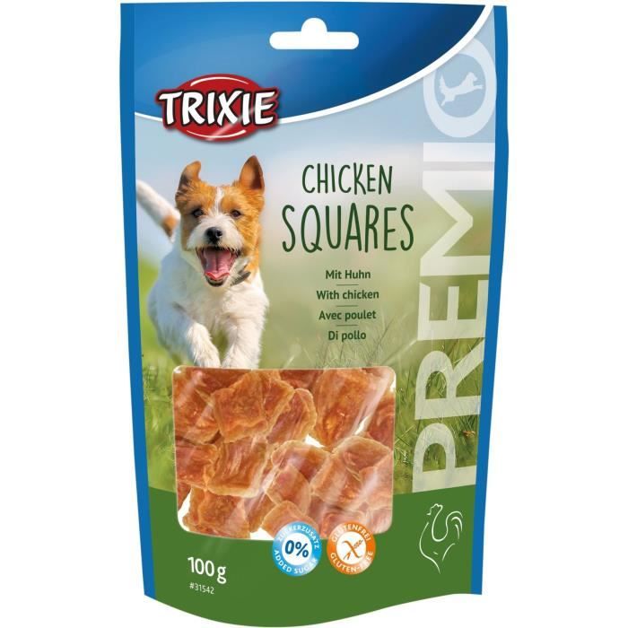 TRIXIE PREMIO Chicken Squares - Pour chien - 100 g