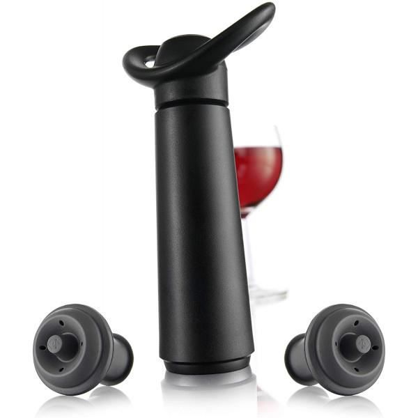 VACUVIN Pompe noire Concerto + 2 bouchons