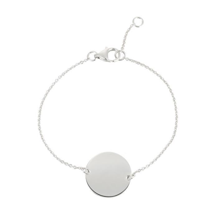 YSORA Bracelet Victoria Kiss Argent 925° Jeton Femme