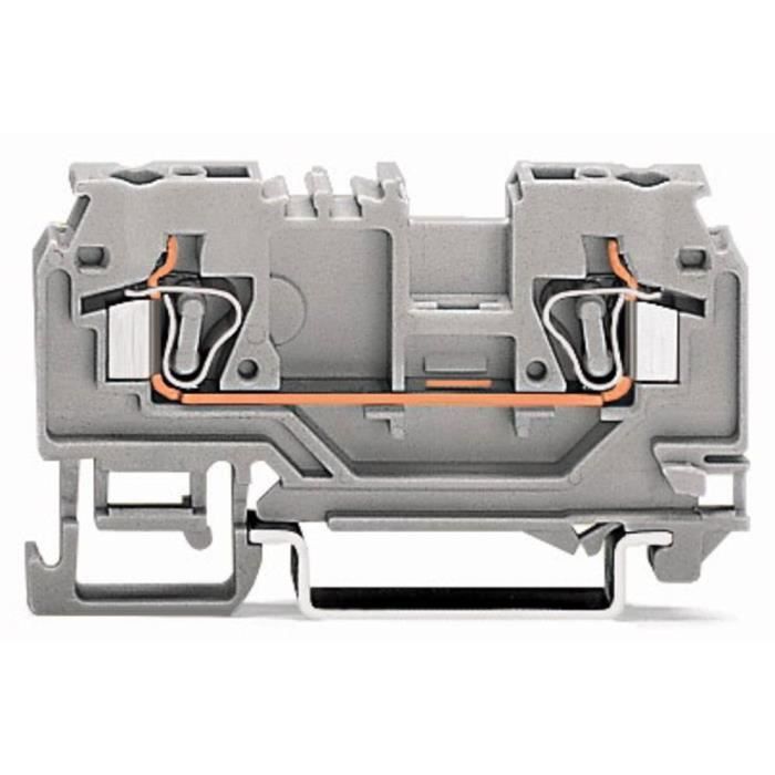 Borne de passage WAGO 880-904 5 mm ressort de traction Affectation des prises: N bleu 100 pc(s)