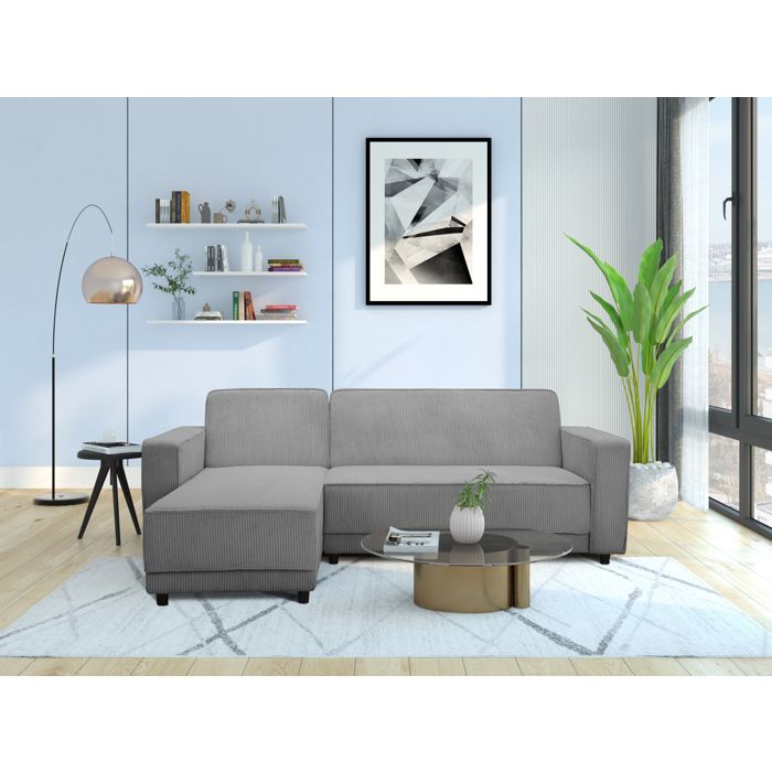 Allie Canapé clic-clac dangle 3 places en tissu gris