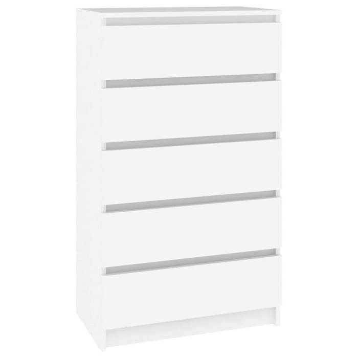 CLOUD Meuble de rangementBuffet de salon Commode Blanc 60x36x103 cm Bois dingénierie CHYNEW5770176