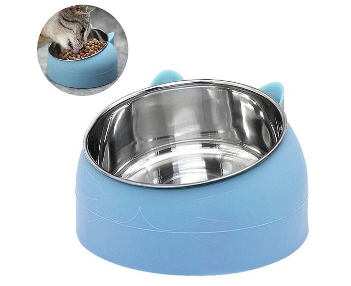 Meilleurs prix pour Gamelles pour chat en acier inoxydable, gamelle inclinée pour chat et chien, gamelle amovible pour eau et nourriture, antidérapa