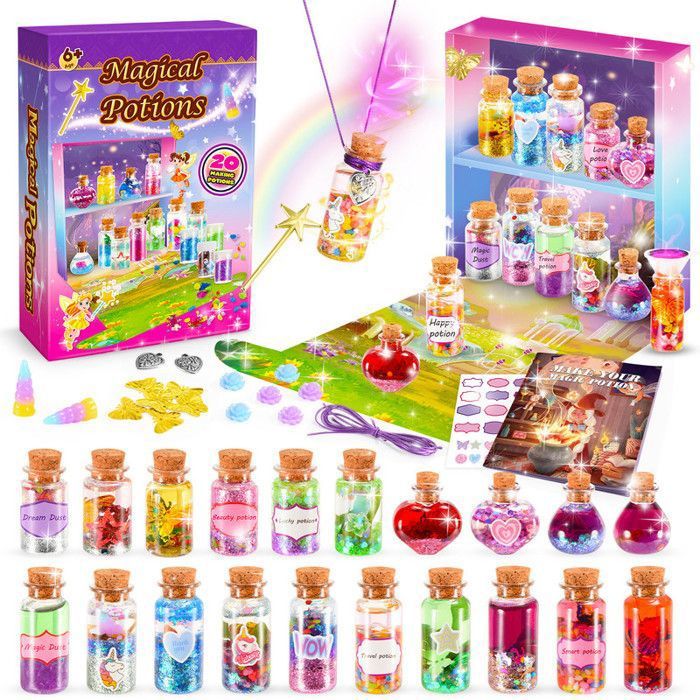 Comparer les prix de ATOPDREAM Kit Scientifique Potions Magiques - 20 potions magiques, Jeu Créatif Filles 5-11 Ans (Cadeau Enfant)