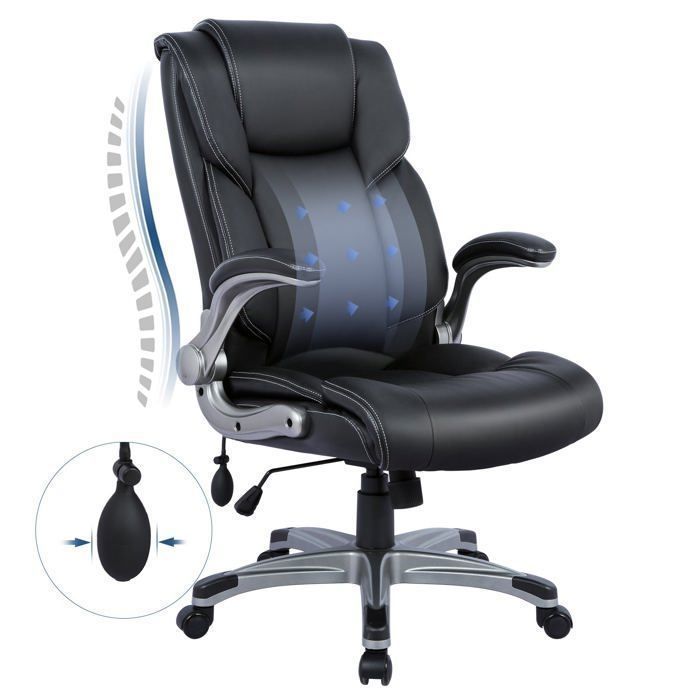 Fauteuil de Bureau Ergonomique en Maille, Chaise de Bureau à roulettes