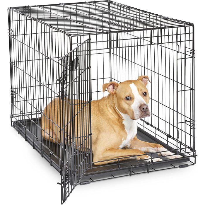 Cage pour chiens MidWest iCrate 1536DDU 90 42 cm Noir - Modèle amélioré avec bac étanche Cage pour chiens MidWest iCrate 1536DDU 90 42 cm Noir - Modèle amélioré avec bac étanche
