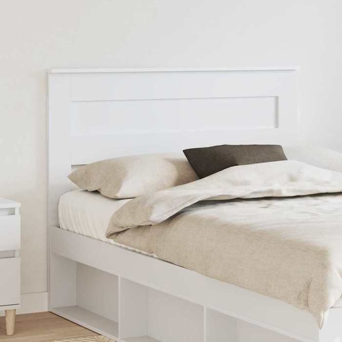 Tête de lit - vidaXL - Bois dingénierie - Blanc - 120 cm - Moderne