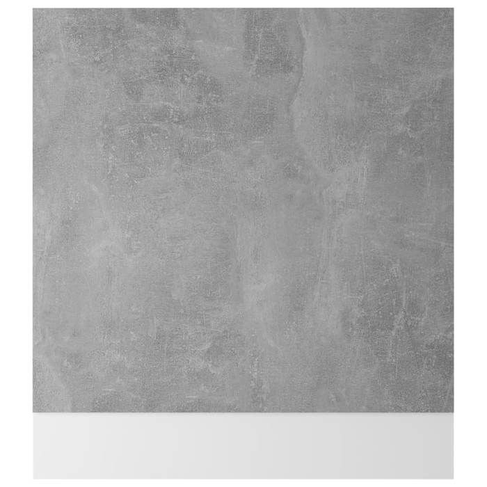 Panneau de lave-vaisselle - WIENS - Gris béton - 59.5 x 3 x 67 cm - Bois dingénierie - Facile à nettoyer