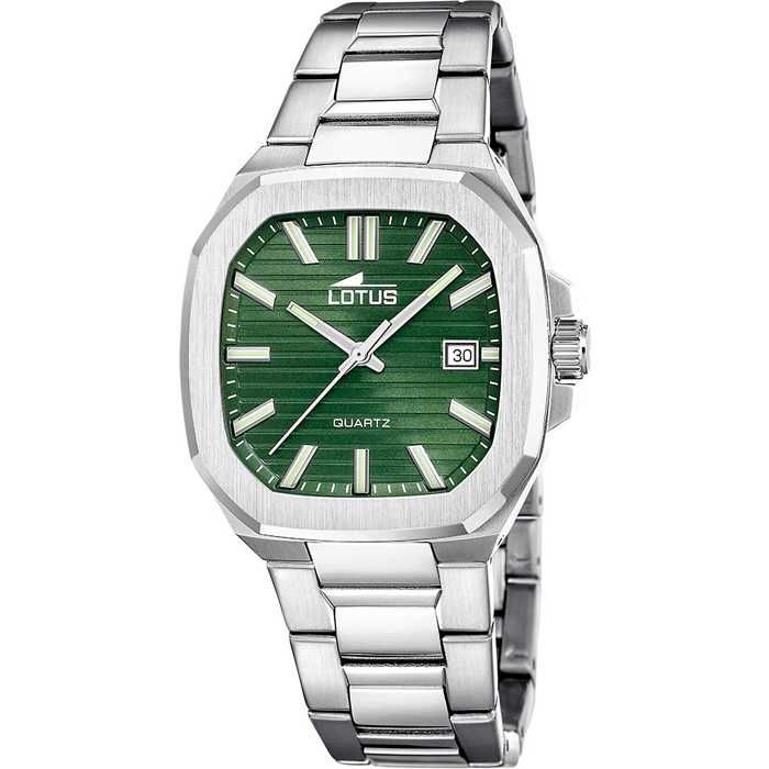 Montre - Acier Vert - Lotus - 19047/3