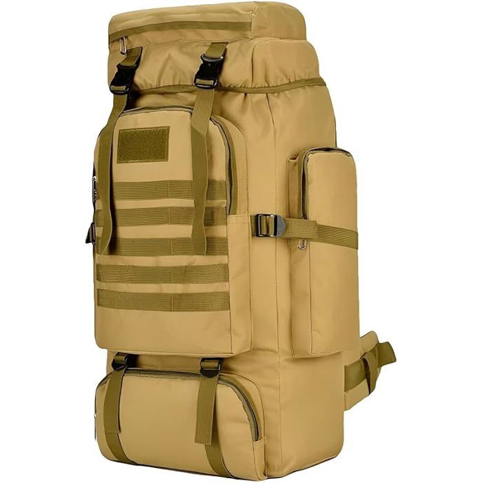 Sac à dos randonnée 80L militaire tactique imperméable – Grand capacité équipement survie outdoor pour homme SAC A DOS DE RANDONNEE