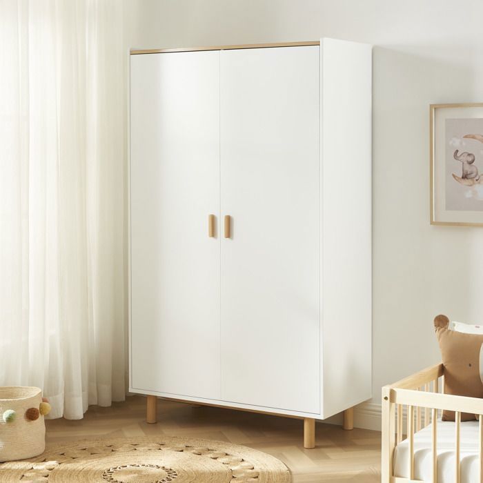 Armoire enfant AURA blanc 2 portes Armoire enfant AURA blanc 2 portes
