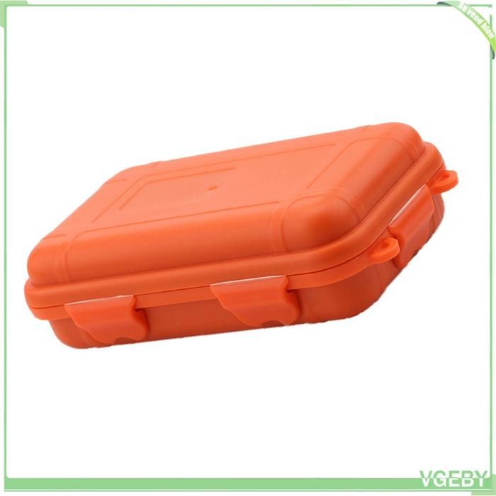 Boîte de survie étanche - FAFEICY - Taille L - Plastique antichoc - Intérieur en éponge - Orange 17 x 4 5 x 11 cm