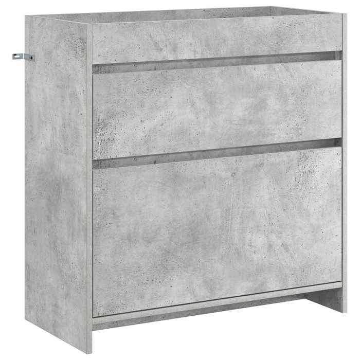 Meuble sous lavabo de salle de bain - vidaXL - Gris béton - 785x375x81cm - bois d’ingénierie - design élégant 5998367401