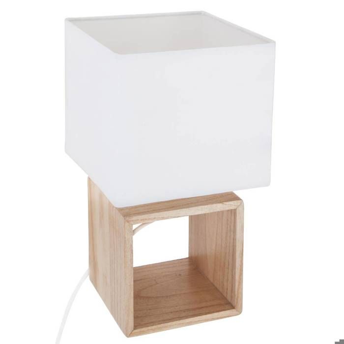 Lampe Pojo bois H32cm - Atmosphera Créateur dintérieur