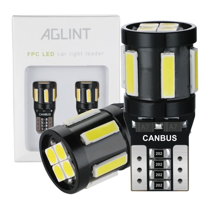 2x Canbus Sans Erreur 8 Smd Led Xénon HID Blanc Pur W5W T10 501 ampoules côté 2x Canbus Sans Erreur 8 Smd Led Xénon HID Blanc Pur W5W T10 501 ampoules côté