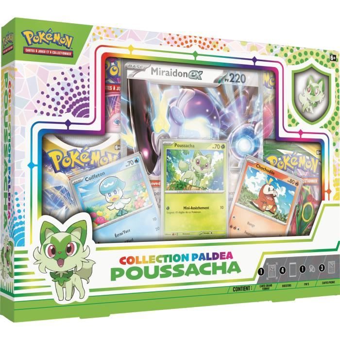 Coffret Collector Pokémon JCC Automne 2023 – Maskagato, Skelokrok, Bailonda + 6 Boosters & Goodies