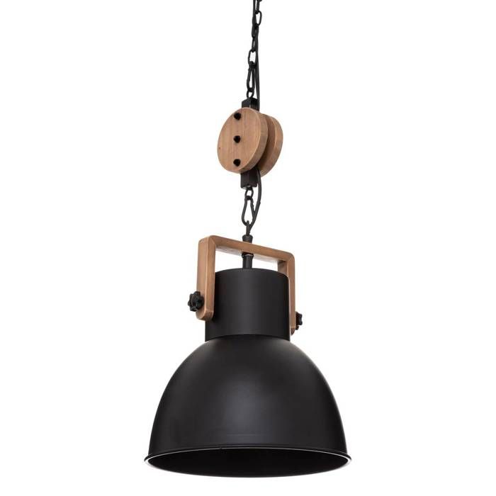 Suspension Silas métal noir D23cm - Atmosphera Créateur dintérieur