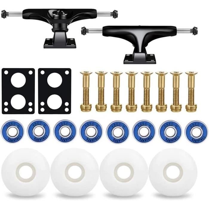 Yosoo Roues Planche à Roulettes 52mm X 30mm - Set 4 Roues PU Cruiser Longboard Rouge