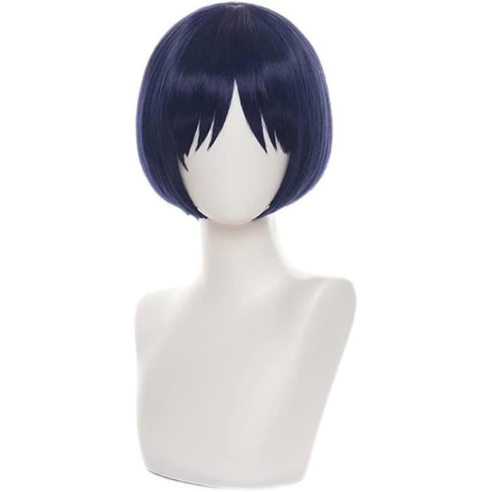 Perruque Cosplay Itachi (Naruto) - Cheveux Longs Droits Noirs - Synthétique - Neuf Avec étiquette + Cadeau