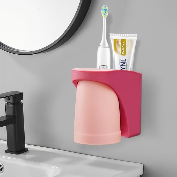 5 Pièces Porte-brosses à Dents Mural Sans Perçage - Organisateur étanche Pour Salle De Bain