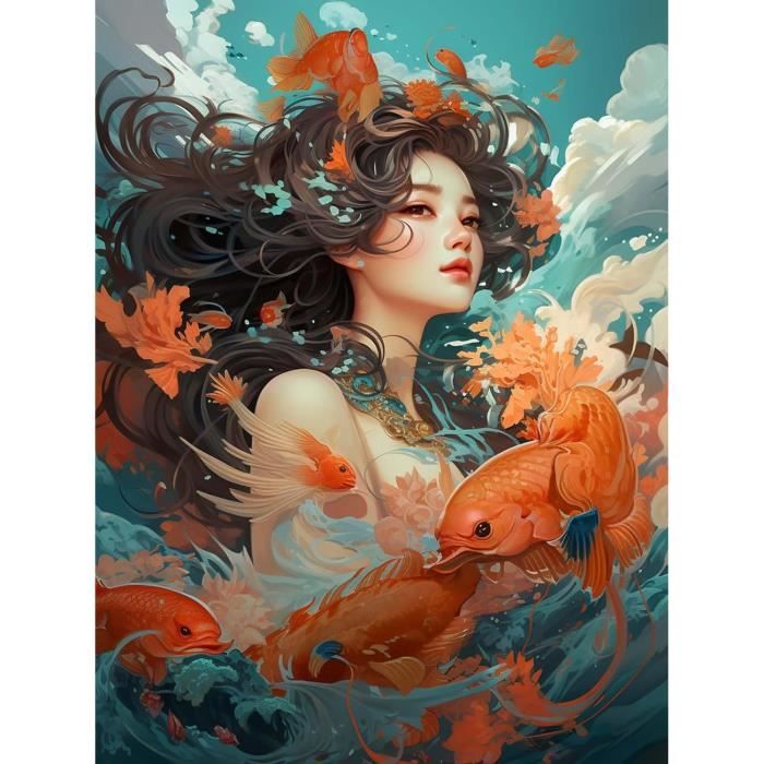 YSCOLOR Diamond Painting Poisson Diamant Peinture Par Numéros