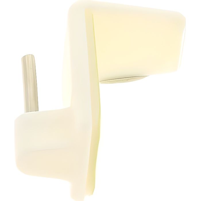 Supports adhésifs - Lot de 4 - PVC BLANC - H 3 cm - Classique
