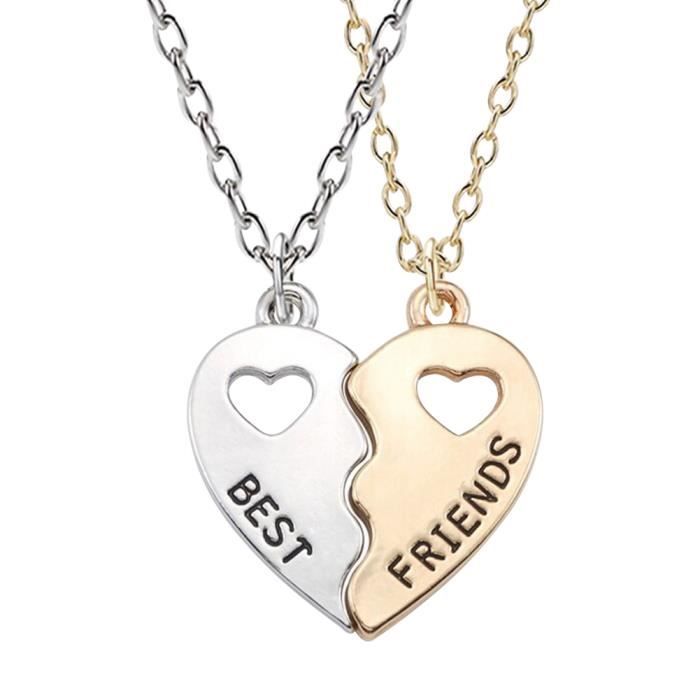 Fashion Pièces Coeur Brisé Pendentif Collier Best Friends Forever Collier HC BR Fashion Pièces Coeur Brisé Pendentif Collier Best Friends Forever Collier HC BR