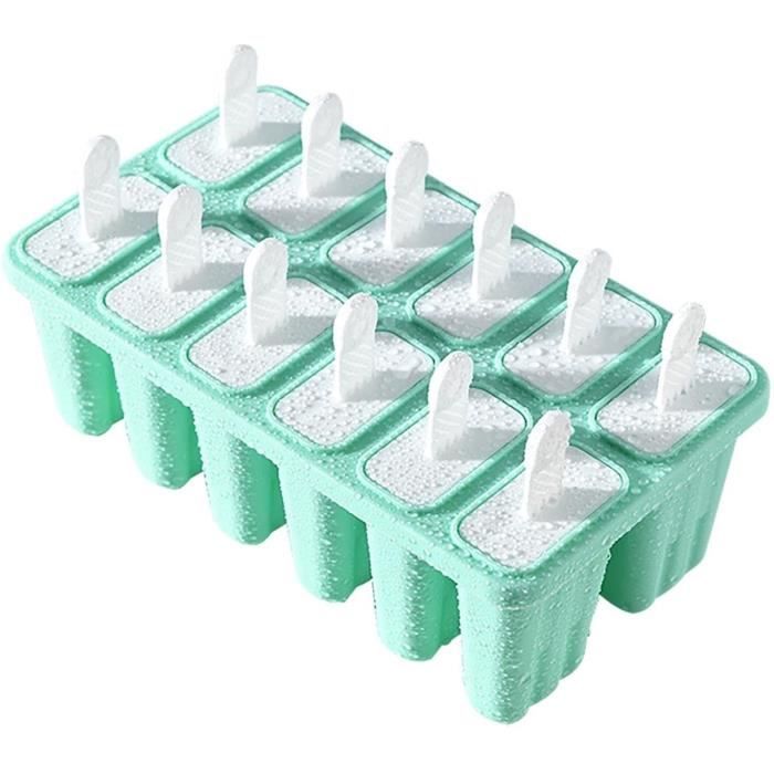 Moules à Glace En Silicone Moules à Glace Maison Sans BPA Cr Me Glac E R Utilisables Lib Ration Facile Avec B Tons De Glace Entonnoir Et Brosse Nettoyage