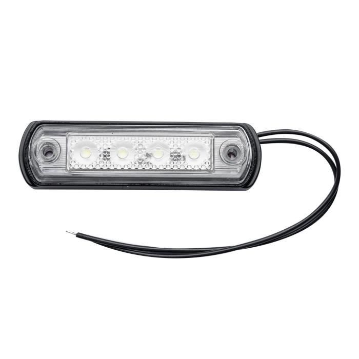 Feu de gabarit LED blanc avec base caoutchouc HORPOL