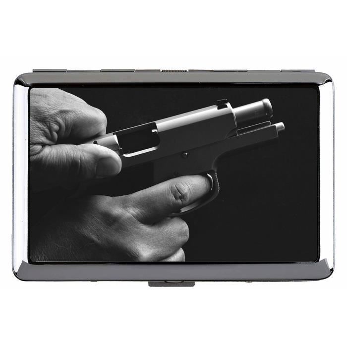 Boîte à cigarettes, armes à feu pistolet pistolet portant boîte de