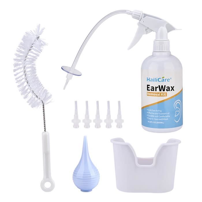 Kit De 3 Poires Lavage Oreilles - 90ml Total, Multicolore, Avec Sac De Rangement (adultes Et Enfants)