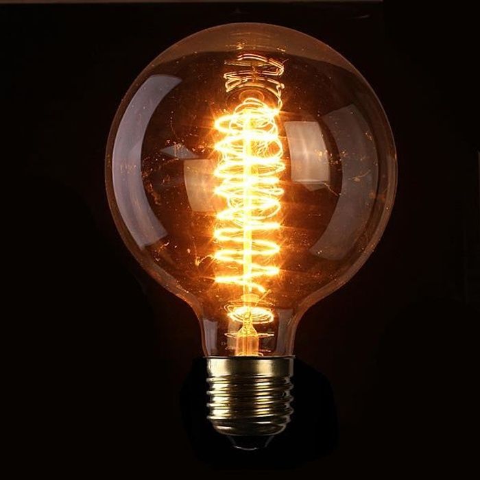 Ampoule Edison Globe LED Vintage R/églable The Retro Boutique /® 125mm E27 60W Style Vintage Industriel Globe Extra Large 6W