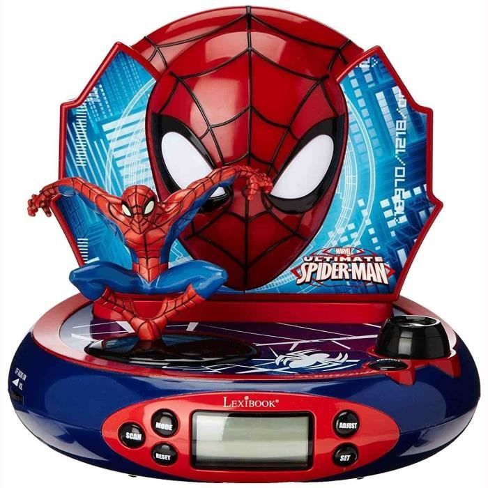 Lexibook RP500SP Jeu Electronique Radio Réveil Projecteur Spider Man