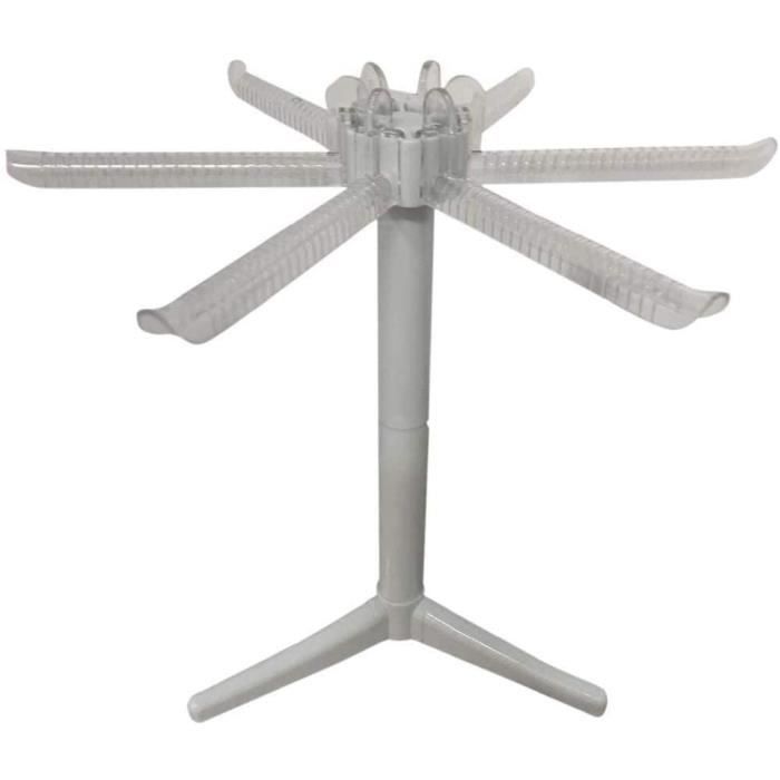 Séchoir à Pâtes Pliable 14 Tiges - Support Spaghetti & Nouilles Fraîches - Jusqu'à 2 Kg - Gadget Cuisine Transparent