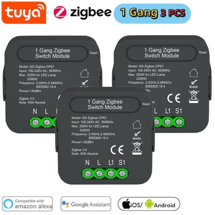 Rideaux,Qs-zigbee-Wifi-CP03 Module de commutateur de rideau WiFi Tuya ...