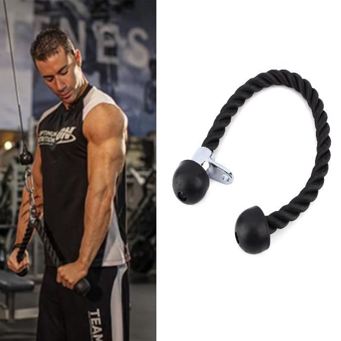 Triceps Corde Heavy Duty Abdominal Craquements Câble Pull Down