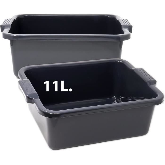 Bassine Plastique Et Bac Polyvalent Lot De 2 Rectangulaire - Peut Être