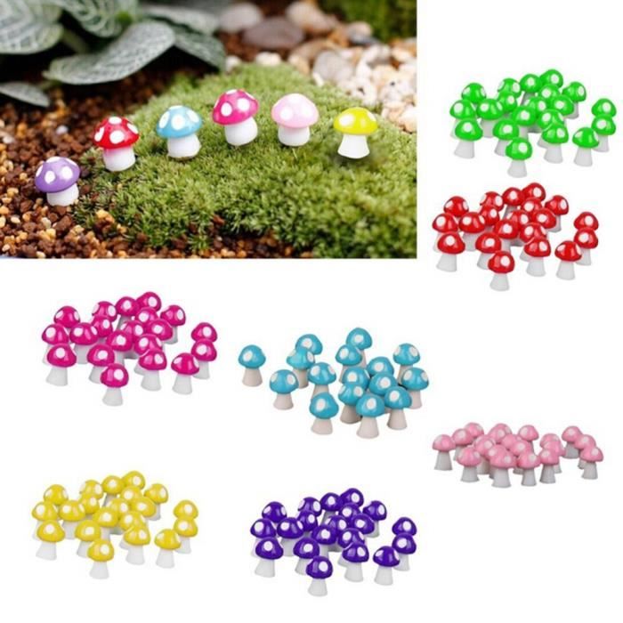 120 Mini Cochons Lumineux En Résine – 6 Couleurs, 2,1 Cm – Déco Jardin, Maison De Poupée, DIY, Cadeau