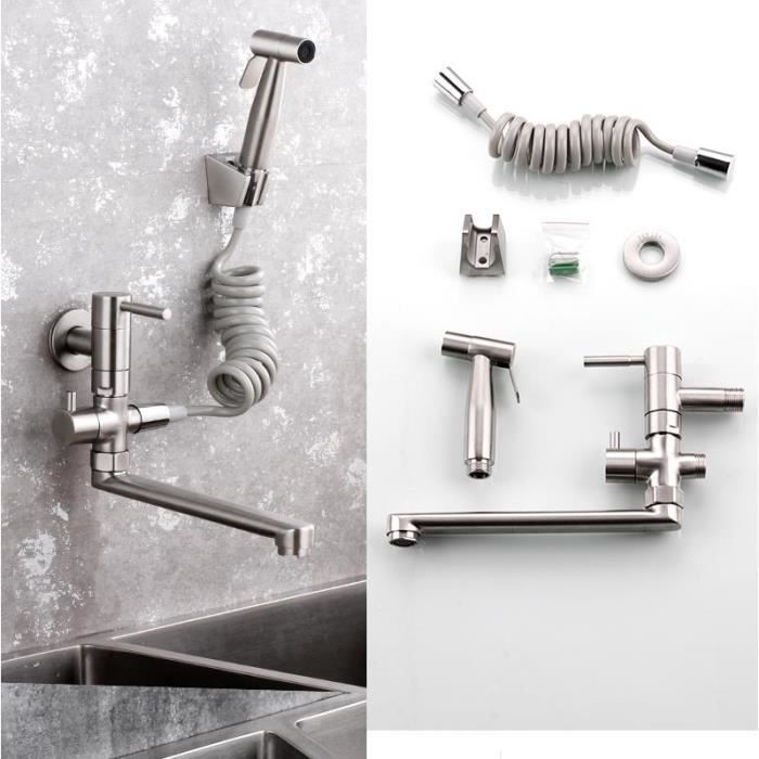 GROHE K7 Robinet de cuisine avec douchette professionnelle acier