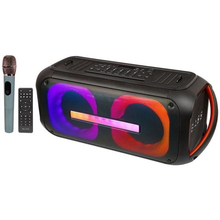 Haut-Parleur Bluetooth - BLOW - Boombox Portable - USB - Sans fil - Noir