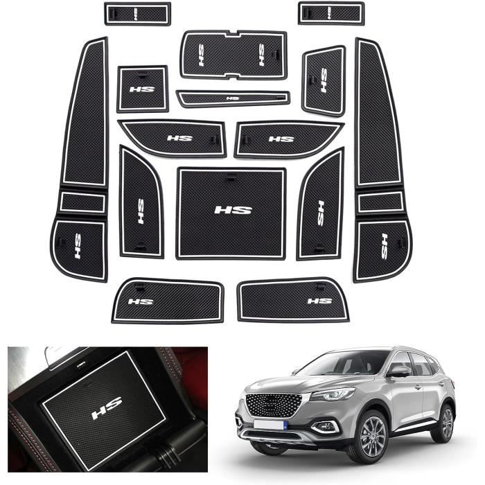 Lot De 16 Tapis Antidérapants En Caoutchouc Pour Console Centrale Jeep Renegade 2015-2017 - Protection Intérieur Voiture Blanc