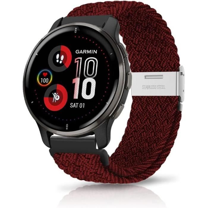 Bracelet 20mm Waekethy Pour Garmin Vivoactive / Venu / Forerunner – Silicone Respirant Et Coloré