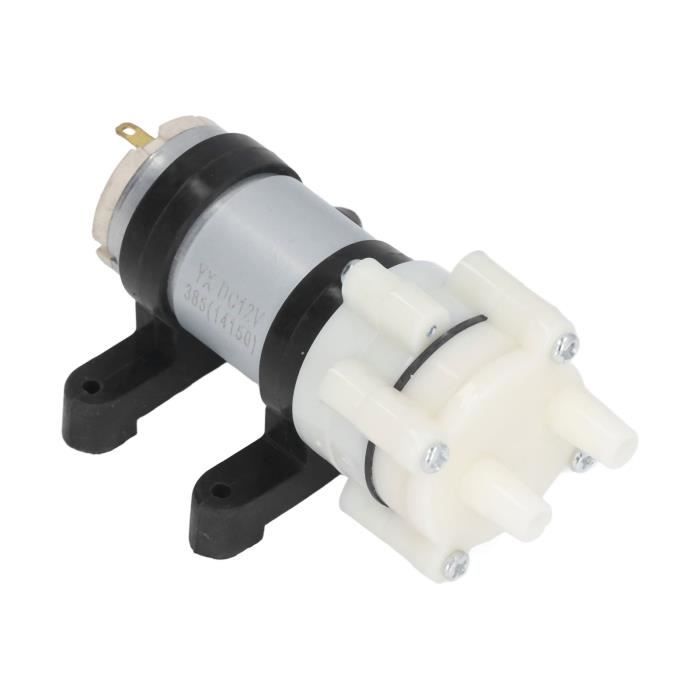Pompe à Membrane 12V Mini Pompe Volontaire 1.5-2L/min - Pompe Aspiration Eau Pour Aquarium Machine à Thé